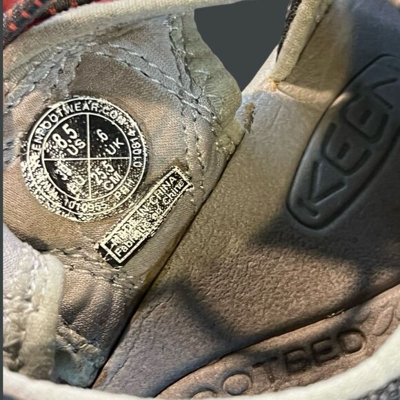 Men’s Keen Newport H2 Hiking Bungee Sandals Gray Orange Size 8.5 EU 39 - Picture 5 of 7